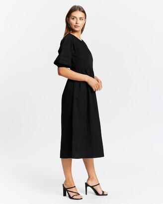 Atmos & Here Women's Black Midi Dresses - Penny Midi Dress