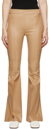 tan flare pants
