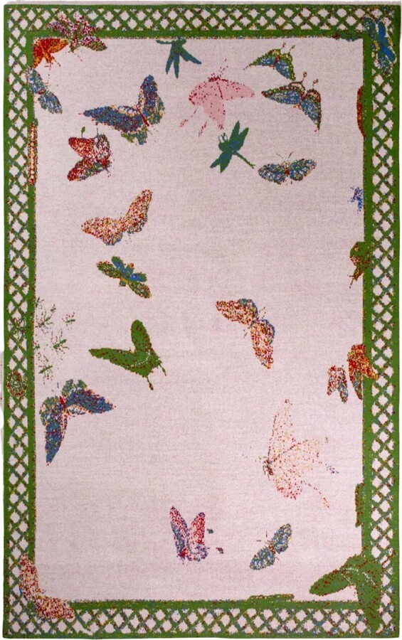 SAVED NY Cashmere Butterfly Trellis Throw