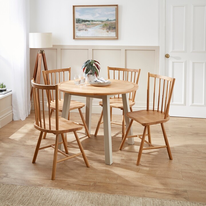 Dunelm Clifford Round Dining Table Grey ShopStyle