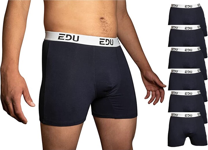 EDU Mens Boxers Shorts Multipack Pack of 6 Mens Underwear Mens