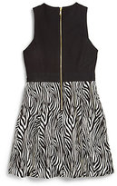 Thumbnail for your product : Milly Minis Girl's Zebra Knit Dress