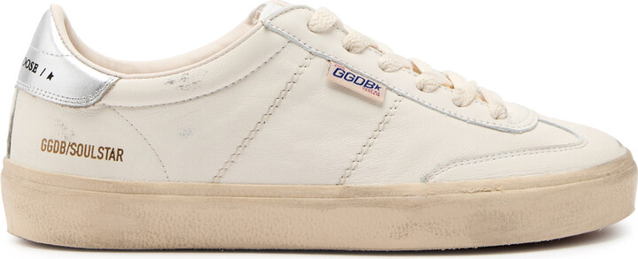 Golden Goose Soul Star Distressed Leather Sneakers