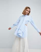 Thumbnail for your product : ASOS Shirt With Cut Out Detail