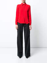 Thumbnail for your product : Derek Lam Long Sleeve Button-Down Shirt With Contrast Topstitch