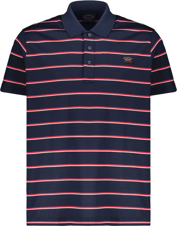 Paul & Shark Striped Short-Sleeve Polo Shirt