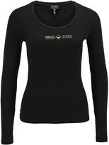 T-Shirt Armani Jeans Femme Noir Manches Longues Col Rond