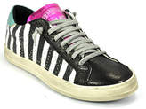 Thumbnail for your product : P448 - E8John - Zebra Stripe Low Top Fashion Sneaker