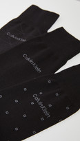Thumbnail for your product : Calvin Klein Underwear 3 Pack Pattern Cotton Dress Socks