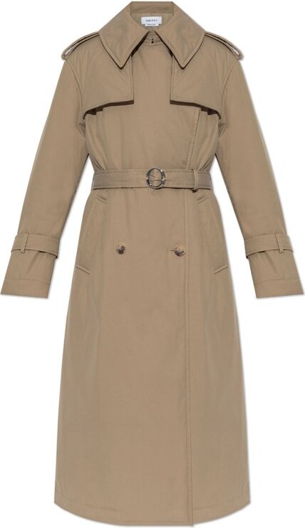 Alexander McQueen Double-Breasted Trench Coat