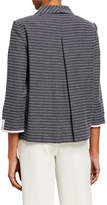 Thumbnail for your product : Ming Wang Open 3/4-Sleeve Trimmed Jacket