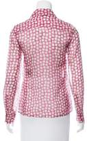 Thumbnail for your product : Louis Vuitton Printed Silk Top