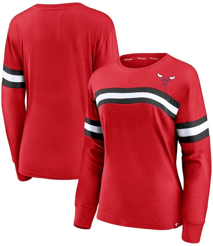 Women's Red Striped Long Sleeve Shirt | Shop the world's largest 