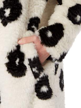 Oui Animal print faux fur coat