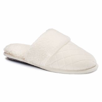 Dearfoams Women's Quilted Plush Clog Slippers
