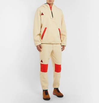 Nike ACG Tapered Panelled Fleece Sweatpants - Men - Off-white