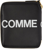 Thumbnail for your product : Comme des Garçons Wallets Black Huge Logo Zip Around Wallet
