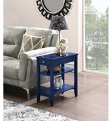 Thumbnail for your product : Three Posts Inman End Table With StorageA Table Base Color: Black, Table Top Color: Black