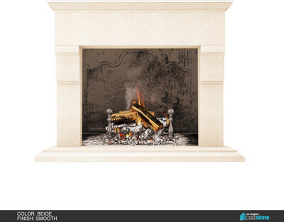 Los Angeles Cast Stone Martel Fireplace Surround
