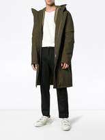 Thumbnail for your product : Helmut Lang Khaki Green flat hood coat