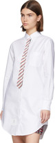 Thumbnail for your product : Thom Browne White Trompe LOeil Tie Shirt Dress