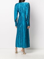 Thumbnail for your product : ATTICO Jacquard Ruched-Sleeve Dress
