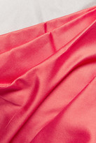 Thumbnail for your product : Raoul Serena draped silk and cotton blend-crepe gown