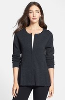 Thumbnail for your product : Eileen Fisher Jewel Neck Merino Shaped Jacket (Online Only)