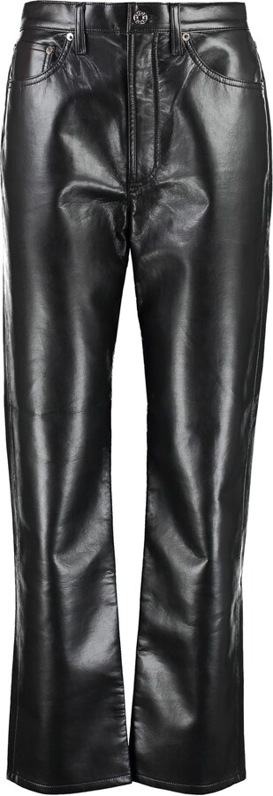 agolde leather pant