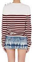 Thumbnail for your product : Saint Laurent Women's Striped Wool Sweater - Natural