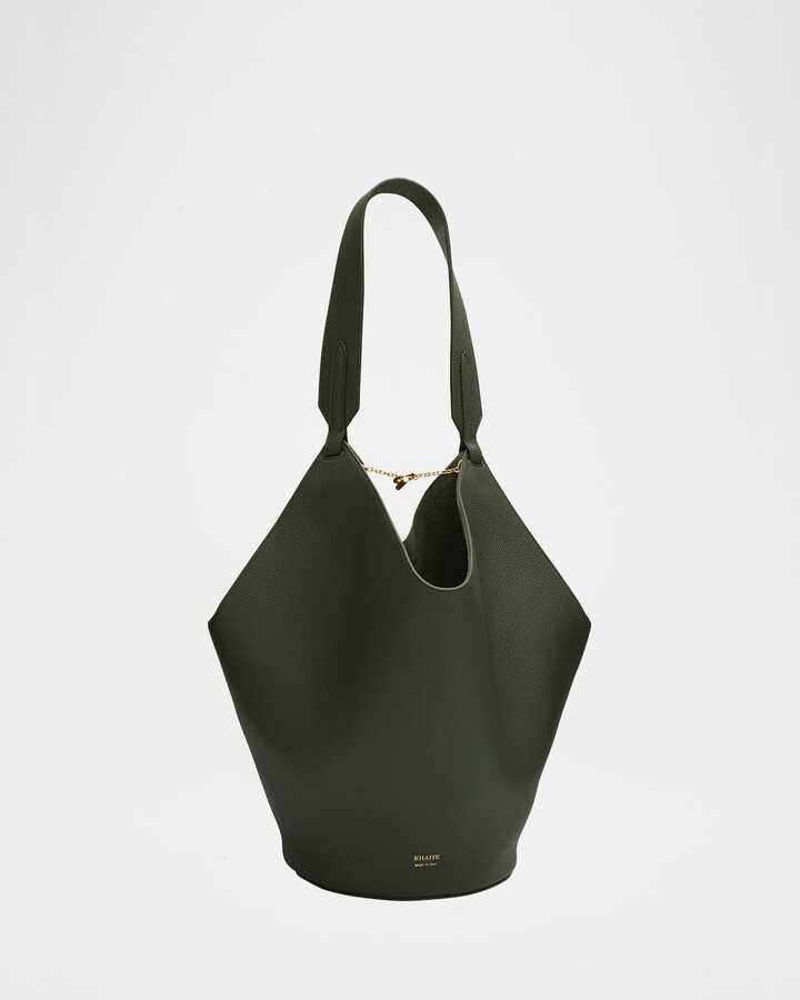 KHAITE Lotus Small Calfskin Tote Bag