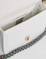 Thumbnail for your product : ASOS Quilted Cross Body Bag With Iridescent Chain