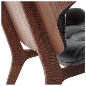 Crate & Barrel Mammoth Leather Chair