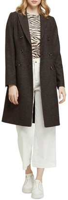 Oxford Bexley Checked Wool Blend Coat