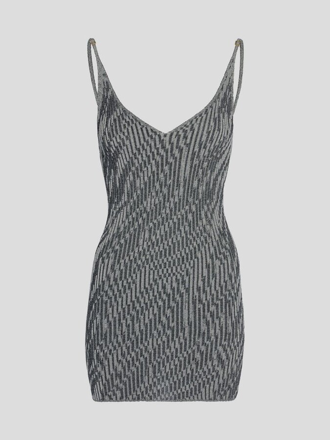 Jacquemus Zebra Jacquard Mini Dress