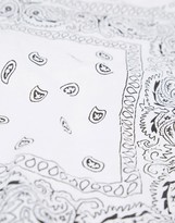 Thumbnail for your product : Reclaimed Vintage Festival Paisley Bandana In White