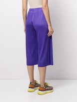 Thumbnail for your product : Pleats Please Issey Miyake Plisse-Effect Cropped Trousers