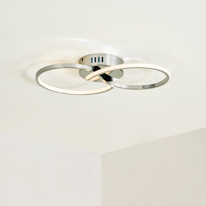 Dunelm Infinity LED Ceiling Fitting Chrome ShopStyle