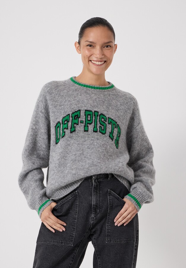 Hush Ellis Wool Blend Off-Piste Motif Sweater
