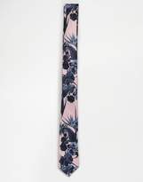 Thumbnail for your product : ASOS Floral Tie In Pink