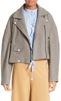 Thumbnail for your product : Tibi Women's Houndstooth Oversize Moto Jacket