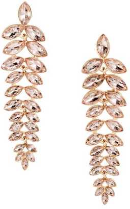 H&M Rhinestone Earrings - Gold-colored - Ladies