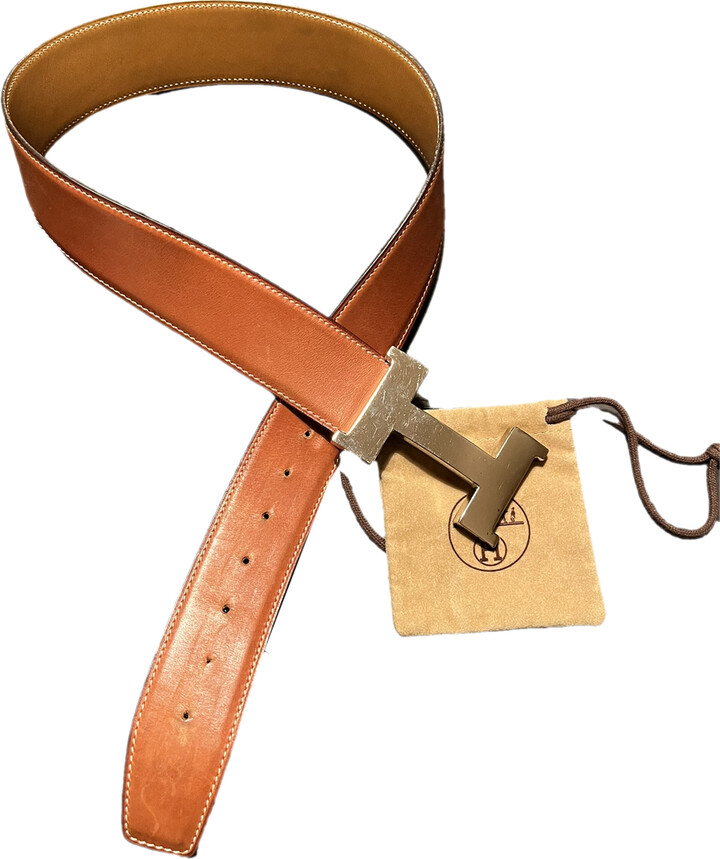 Hermes H leather belt - ShopStyle