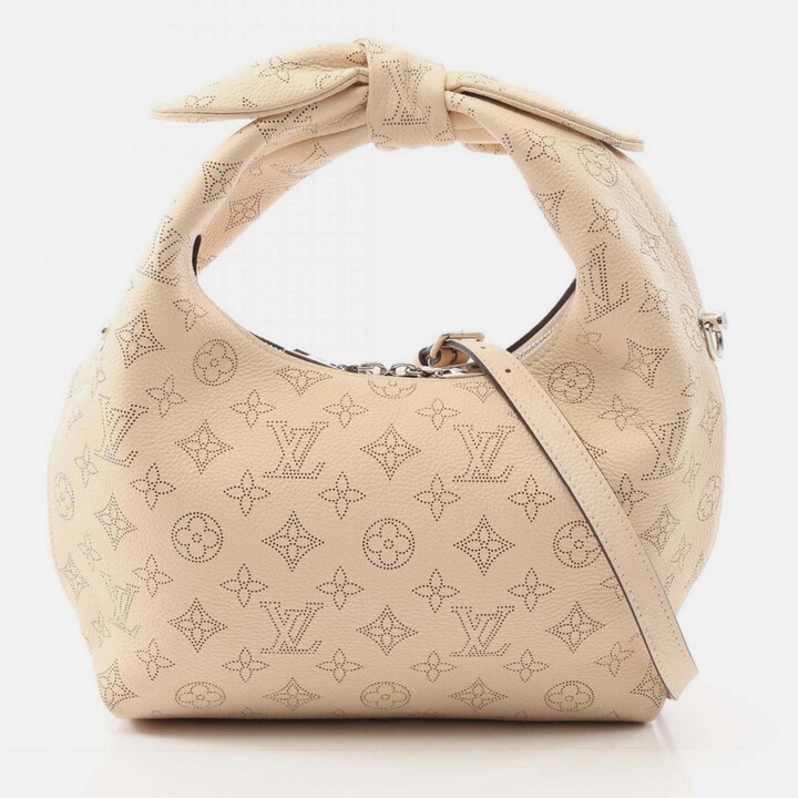 Louis Vuitton Why Not Pm Mahina Leather Handbag Beige