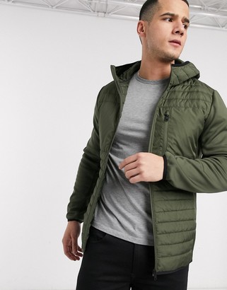 Jack and Jones technical lightweight puffer jacket with hood - ShopStyle  Outerwear