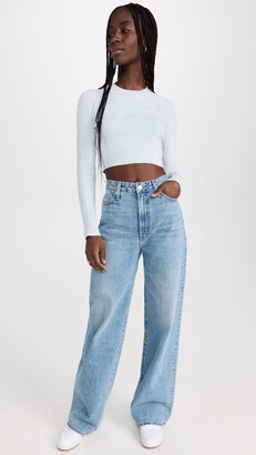 JoosTricot Crop Solid Chenille Sweater