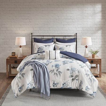 Madison Home USA Monah 7-pc. Floral Midweight Comforter Set