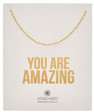 Dogeared 14k Over Silver You Are Amazing Necklace