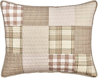Piper & Wright Piper Wright Mayfair Quilt Framed Plaid Reversible Pillow Sham