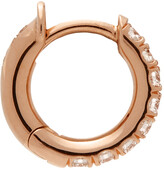 Thumbnail for your product : Spinelli Kilcollin Rose Gold Mini Micro Hoop Pave Earring